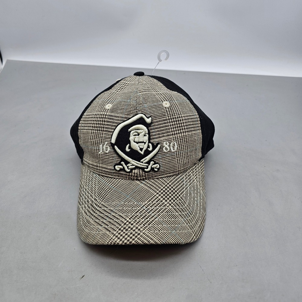 Captain Morgan Official Crew Gear Hat Black Plaid Pirate Logo 1680 Baseball Cap